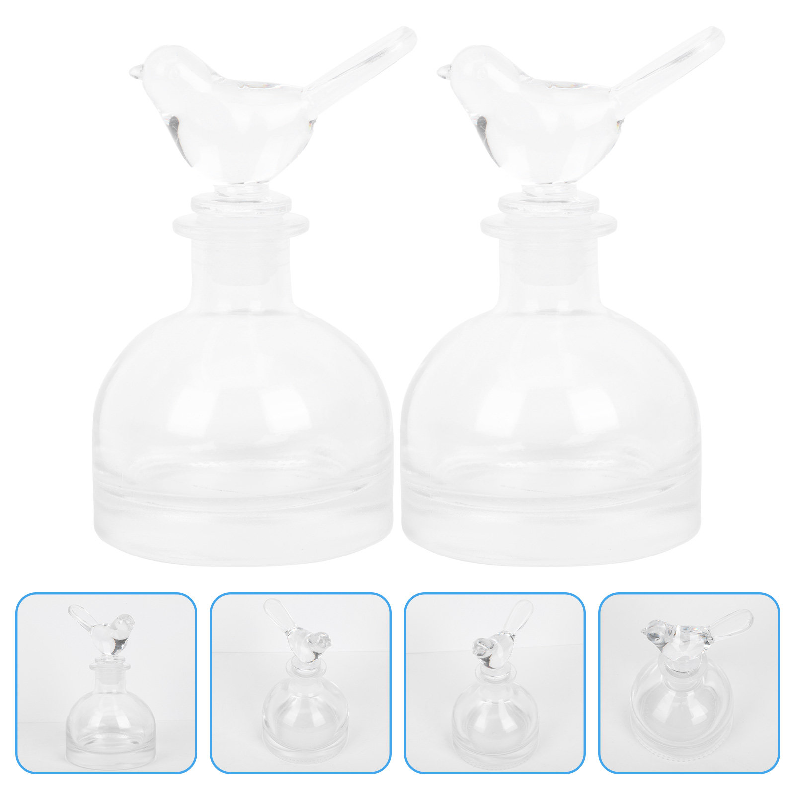 Home Fragrance Premium - 2 Buah Botol Parfum Kaca Premium