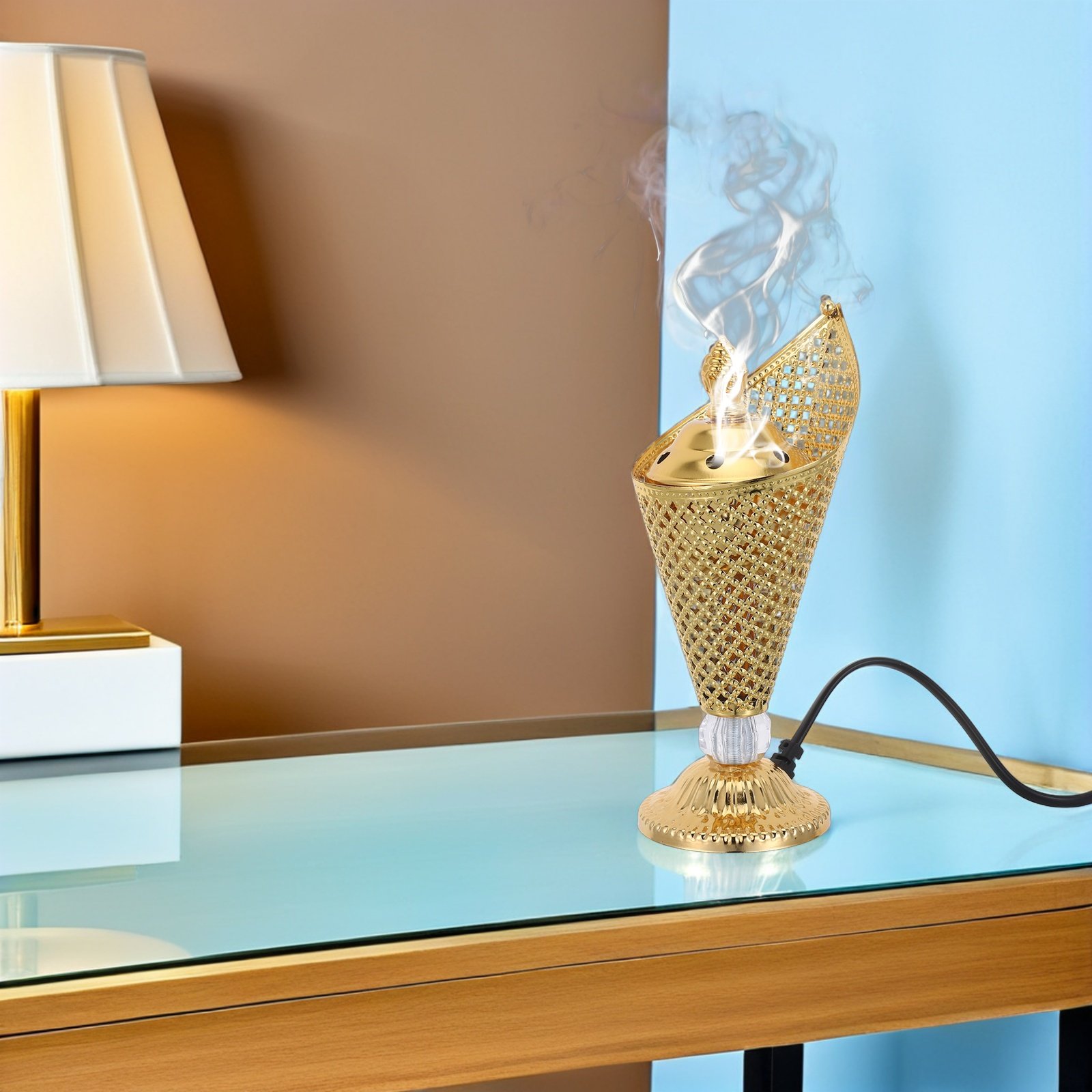 Home Fragrance Plug In - Pembakar Dupa Logam Mabkhara Timur Tengah