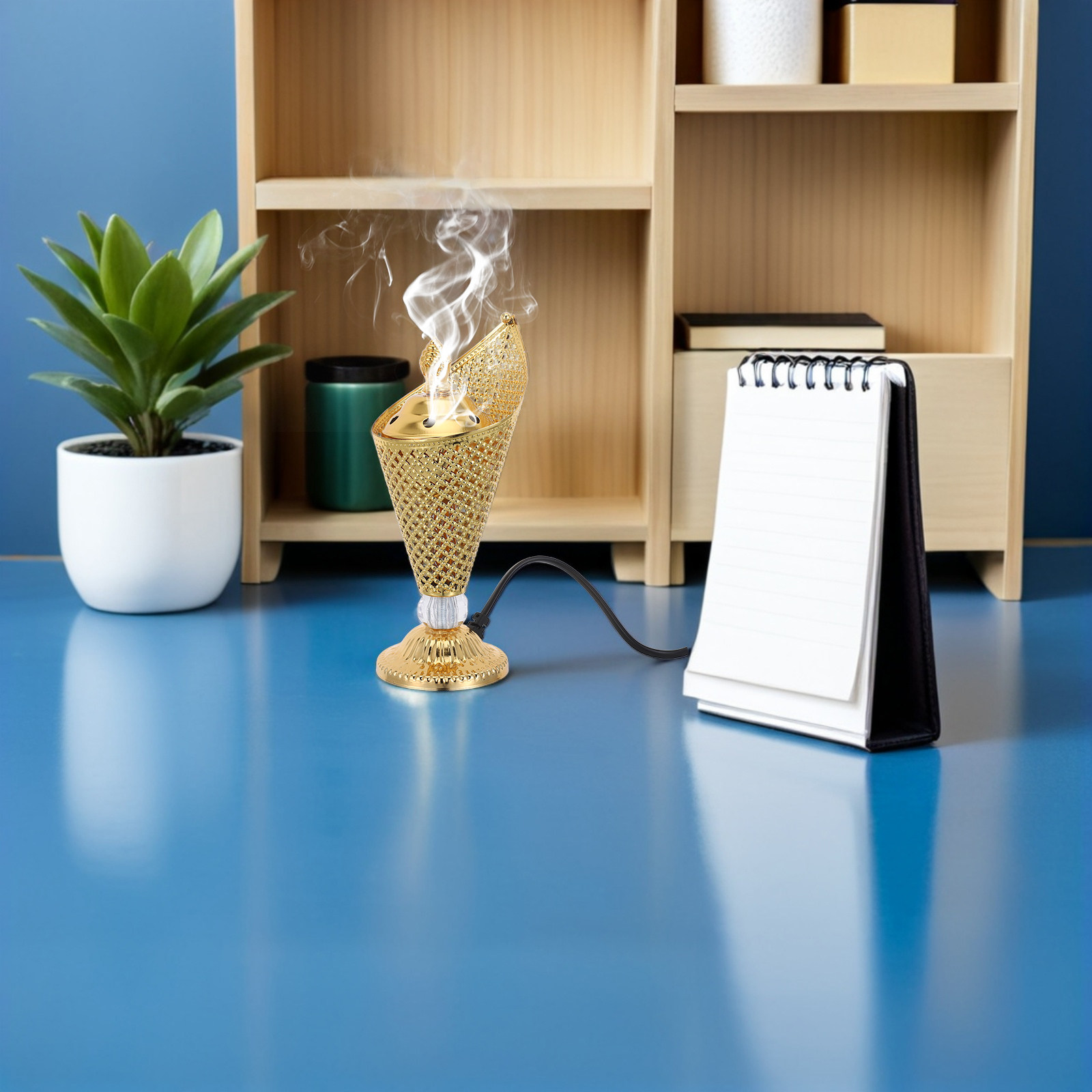 Pembakar Dupa Logam Mabkhara T - Home Fragrance Plug In ulasan dan harga