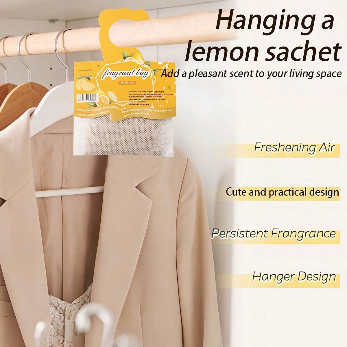 Kantong Pewangi Lemon Gantung, - Home Fragrance Premium ulasan dan harga